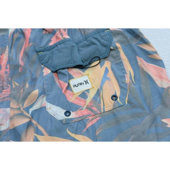 Hurley Board Shorts Floral Water Swim Trunks Surf Mens Size 32 - Picture 8 of 8